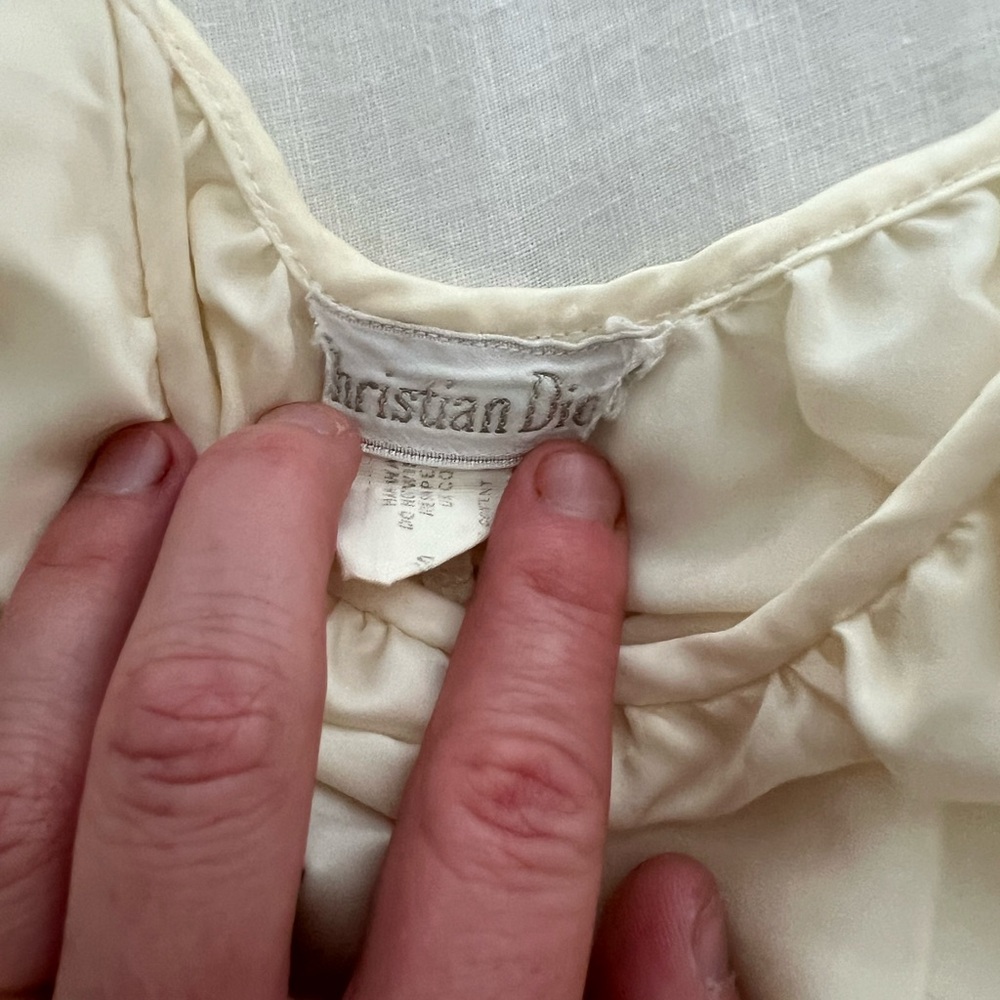 Dior yellow nightgown